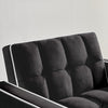 Three-in  One Sofa Bed Chair Folding Sofa Bed Adjustable Back Into A Sofa Recliner Single Bed  Modern Chair Bed Berth Black