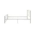 Twin Size Unique Flower Sturdy System Metal Bed Frame With Headboard And Footboard
