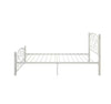 Twin Size Unique Flower Sturdy System Metal Bed Frame With Headboard And Footboard