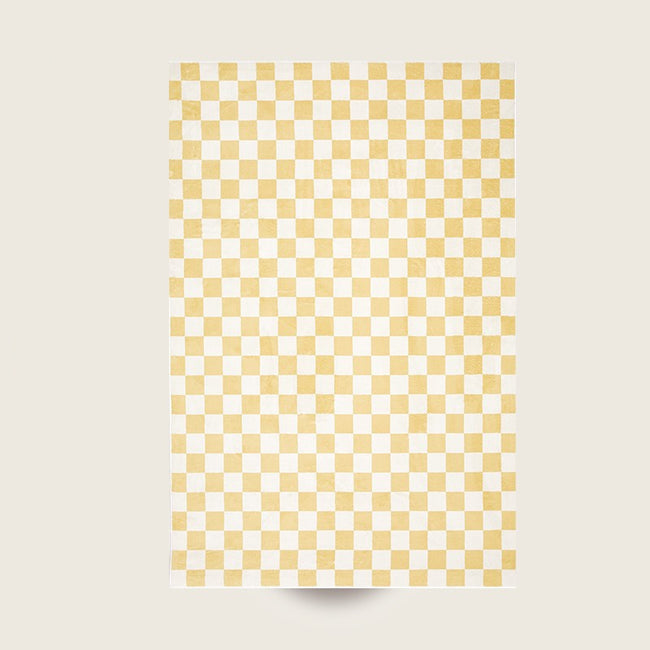 Retro Classic Checkerboard Vertigo Rug Living Room Bedroom