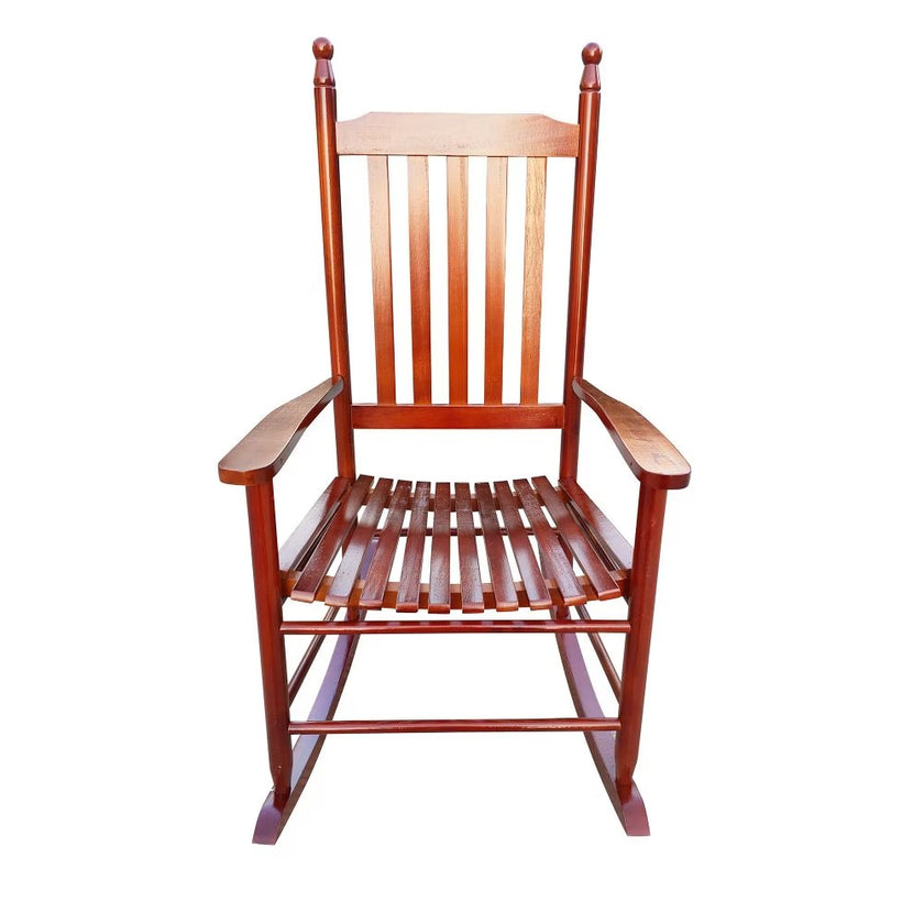 Wooden Porch Rocker Chair Brown