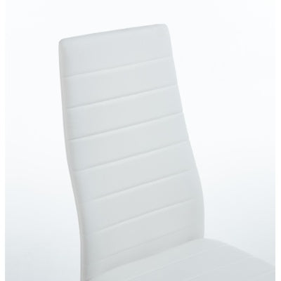 Chair Set Of 4,GOLDEN COLOR LEG,WHITE SEAT