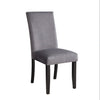 Napoli - Velvet Side Chair Gray