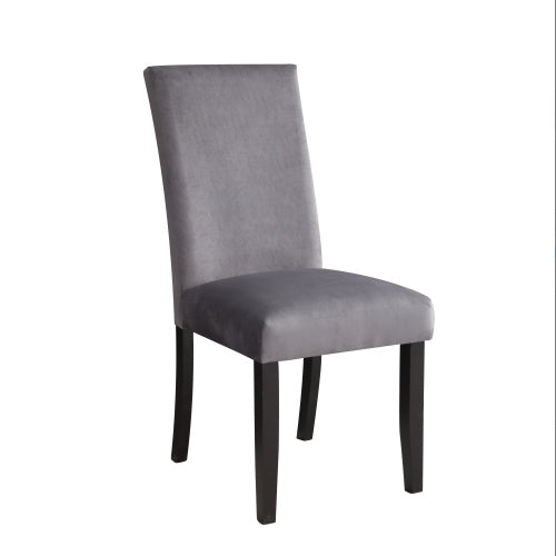 Napoli - Velvet Side Chair Gray