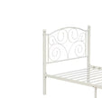Twin Size Unique Flower Sturdy System Metal Bed Frame With Headboard And Footboard