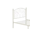 Twin Size Unique Flower Sturdy System Metal Bed Frame With Headboard And Footboard