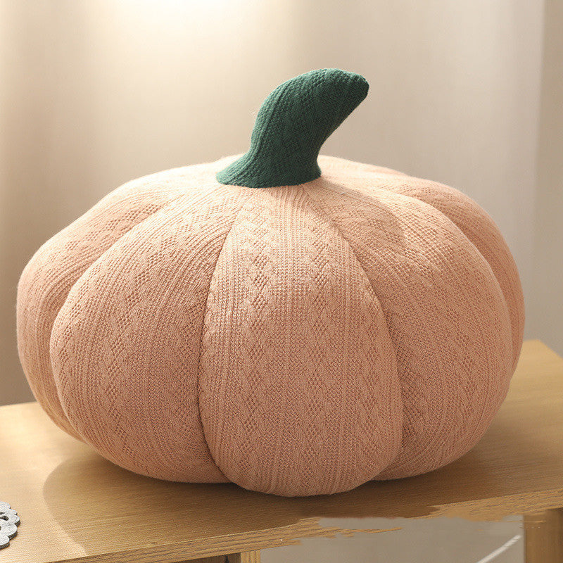Pumpkin Round Silk Plush Pillow