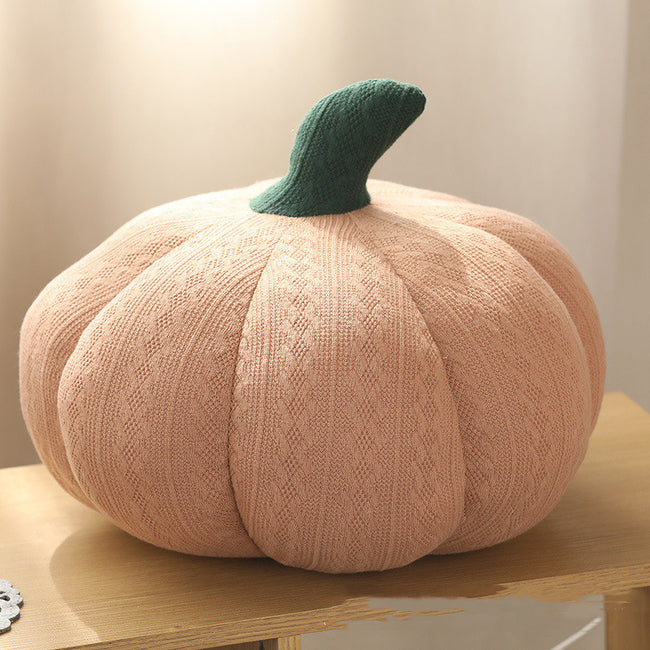 Pumpkin Round Silk Plush Pillow