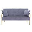 Modern Velvet Loveseat Sofa For Living Room