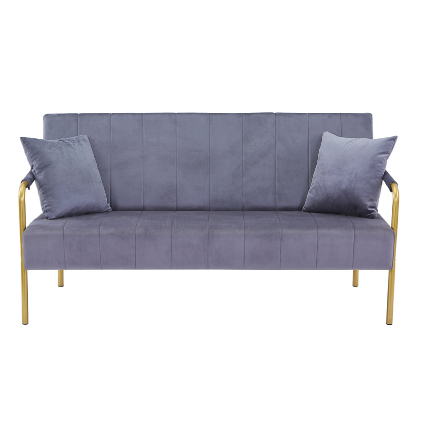 Modern Velvet Loveseat Sofa For Living Room