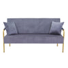 Modern Velvet Loveseat Sofa For Living Room