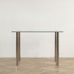 110CM Clear Color Dining Table Set This Product Will Be Split Into Two Packages