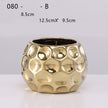 Ceramic Flowerpot Furniture Ornaments Golden Green Flower Plant