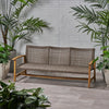 HAMPTON WOOD   WICKER 3 SEATER
