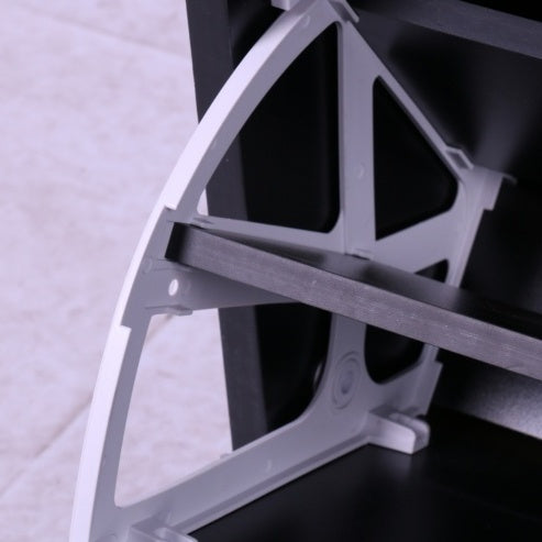 Three In One Combination Model Gate Cabinet With Shoe CabinetHang Shelf Mirror,Black