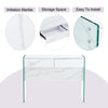 White Environmental Protection MDF Minimalist Dresser, Desk, Desktop Computer Desk, With Double Drawer Storage Space, Simple Home, Perfect For Various Styles Of Home Environment.