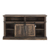 Media Console Table With Storage Cabinet, Mid Century Style Entertainment TV Table, Multipurpose Sliding Door TV Cabinet Large Storage Space,
