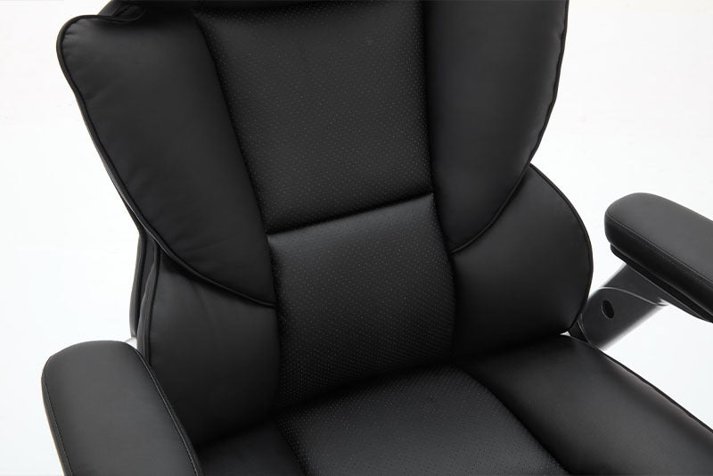 Big And Tall Office Chair 500lbs With Adjustable Lumbar Support, Executive Office Chair With Flip-up Armrest And Wider Seat, Ergonomic Leather Chair Breathable Cannot Be Sold On Temu