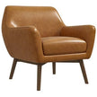 Panom Tan Leather Lounge Chair