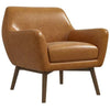 Panom Tan Leather Lounge Chair