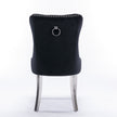 Nikki Modern Velvet Upholstered Dining Chair - Solid Wood, High-end Tufted