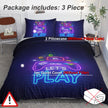 Gaming Duvet Cover Set Twin Full Queen King Size Video Game Controller Bedding Set, Boys Video Games Comforter Cover With 2 Pillow Shams, Bed Set For Boys Girls Bedroom Decor