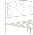 Queen Size Unique Flower Sturdy System Metal Bed Frame With Headboard And Footboard