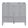 36'' Bathroom Vanity Without Countertop,Solid Wood Frame Bathroom Storage Cabinet Only, Freestanding Vanity With 4 Soft Closing Doors& 2 Drawers