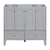 36'' Bathroom Vanity Without Countertop,Solid Wood Frame Bathroom Storage Cabinet Only, Freestanding Vanity With 4 Soft Closing Doors& 2 Drawers