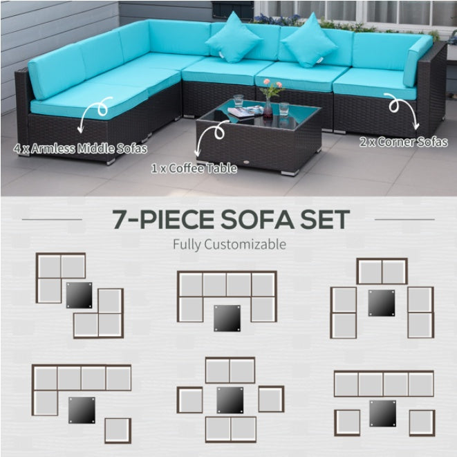 Pieces Patio Furniture Set