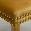 A&A Furniture,Nikki Modern, High-end Tufted Solid Wood Contemporary Velvet Upholstered Dining Chair With Golden Stainless Steel Plating Legs,Nailhead Trim,Set Of 2,Gold, SW1601GL