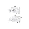 Living Room Furniture 2pc Sofa Set Sofa And Loveseat Charcoal Glossy Polyfiber Plywood Solid Pine