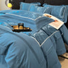 Light Luxury High-grade Yarn-dyed Four-piece Jacquard Beddings