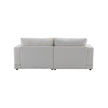 81 Modern Square Arm Sofa With Soft Velvet Upholstery, Deep Cushions, And Sturdy Legs In Navy Blue For Living Room Or Bedroom