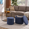 Ottoman, Multi-functional Combination Set Table Ottoman, Combination Of Ottoman And Table, With Drum Stool, With Storage Space