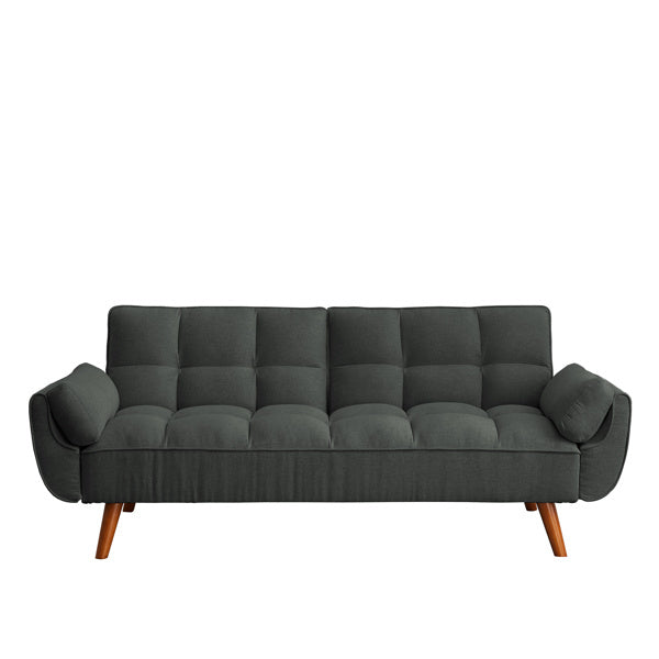 Newly Designed Linen Sofa Furniture With Adjustable Backrest And Easy Assembly Lounge Chair - Dark Gray