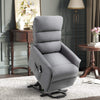 Power Lift Assist Recliner Chair For Elderly, Linen Fabric, Remote Control, Electric Sofa, Gray