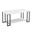 Coffee Table, 2 Layers Of 1.5cm Thick Marble