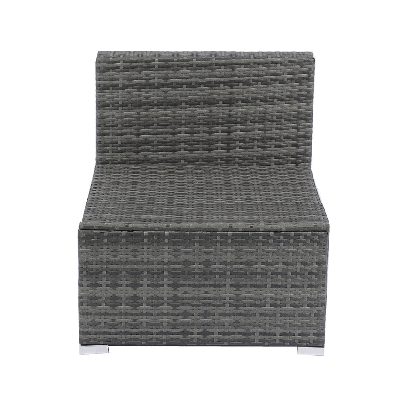 7-Piece Patio Set W Retractable Canopy   Wicker Rattan Sectional Sofa