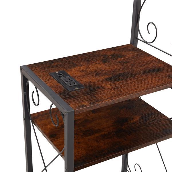 Queen Size Bed Frame With 2 Nightstands, Headboard With Locker, Easy To Assemble, Suitable For Bedrooms