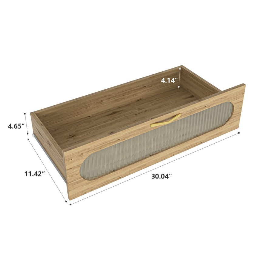 Wood 4 Drawer Dresser For Bedroom, Large Double Dresser With Wide Drawers, Modern Chest Of Drawers,S