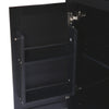 Kitchen Cart With Rubberwood Drop-Leaf Top, Cabinet Door, Storage Racks