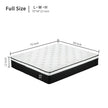 12 Inch Hybrid Mattress Individual Pocket Spring Memory Foam Cool Knitted Cover CertiPUR-US Black